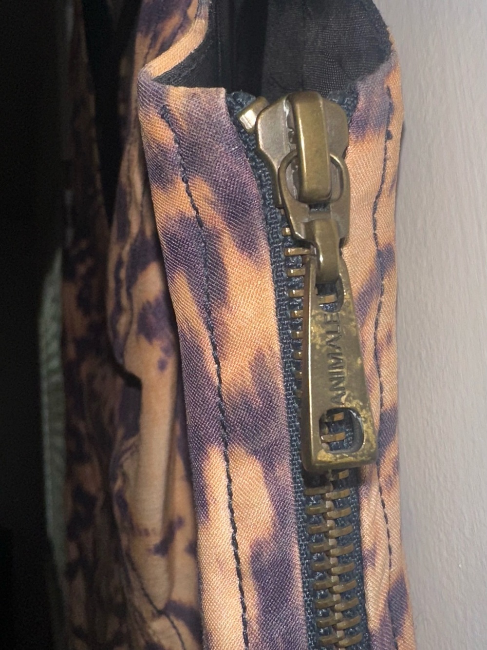 ANIMALE BRASIL Leopard Print V-Neck Bodycon Dress - Tan & Dark Brown M - Picture 11 of 15
